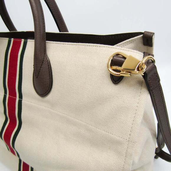 GUCCI White Leather Shoulder Bag - Picture 7 of 15